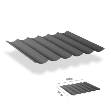Faltsonnensegel inkl. Befestigungsset 2.90x4.00 - Cool Grey
