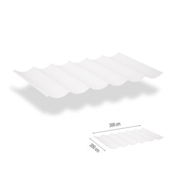 Faltsonnensegel inkl. Befestigungsset 2.00x3.00 - Arctic White