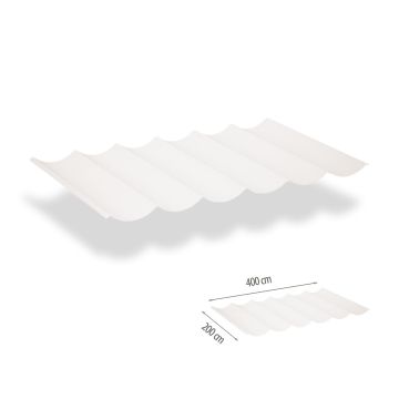 Faltsonnensegel inkl. Befestigungsset 2.00x4.00 - Mineral White