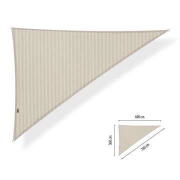 Sonnensegel Dreieck 90° 5,00x6,00x7,80 Meter