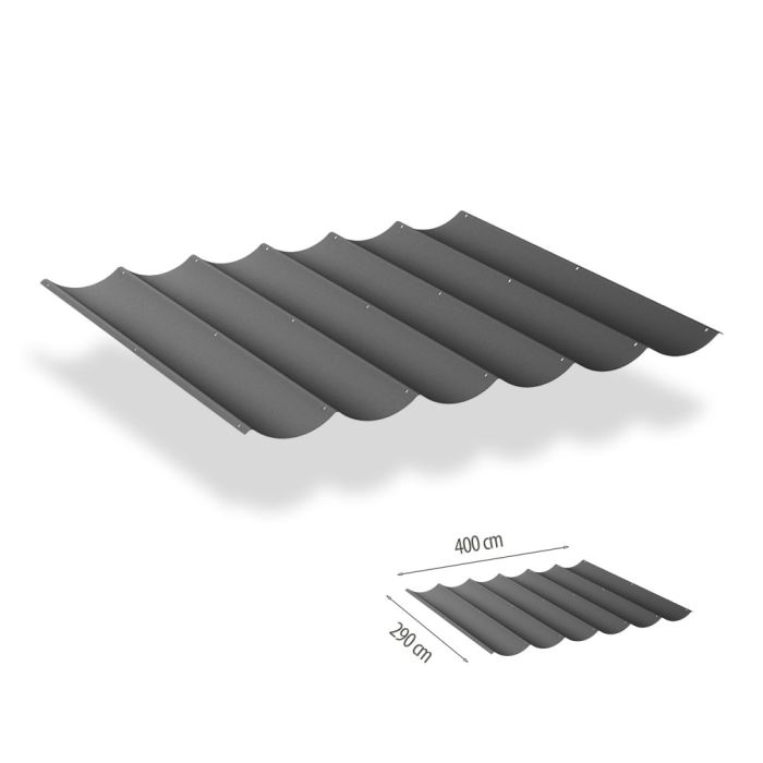 Faltsonnensegel inkl. Befestigungsset 2.90x4.00 - Cool Grey main product photo