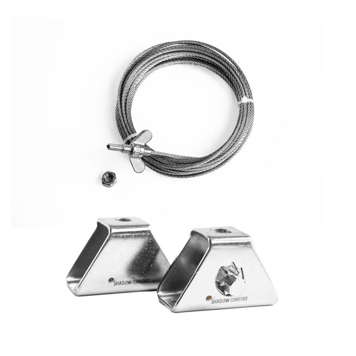 Vorhangbefestigungsset (2 Seilspanner + 6,5 m Stahlseil) main product photo