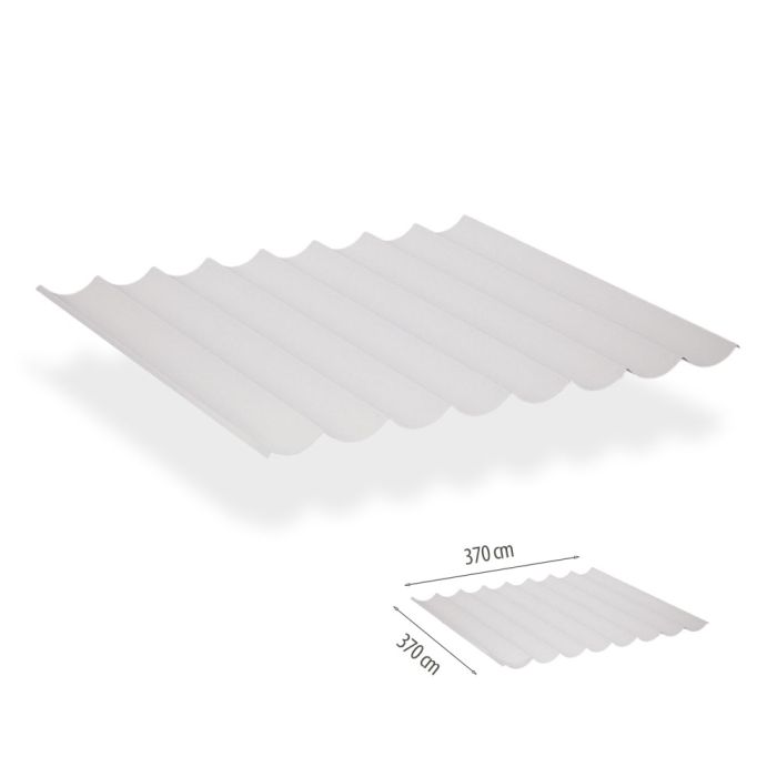 Faltsonnensegel inkl. Befestigungsset 3.70x3.70 - Lava White wasserdicht main product photo