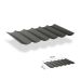 Faltsonnensegel inkl. Befestigungsset 2.00x3.00 - Deep Grey