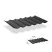Faltsonnensegel inkl. Befestigungsset 2.00x3.00 - Carbon Black